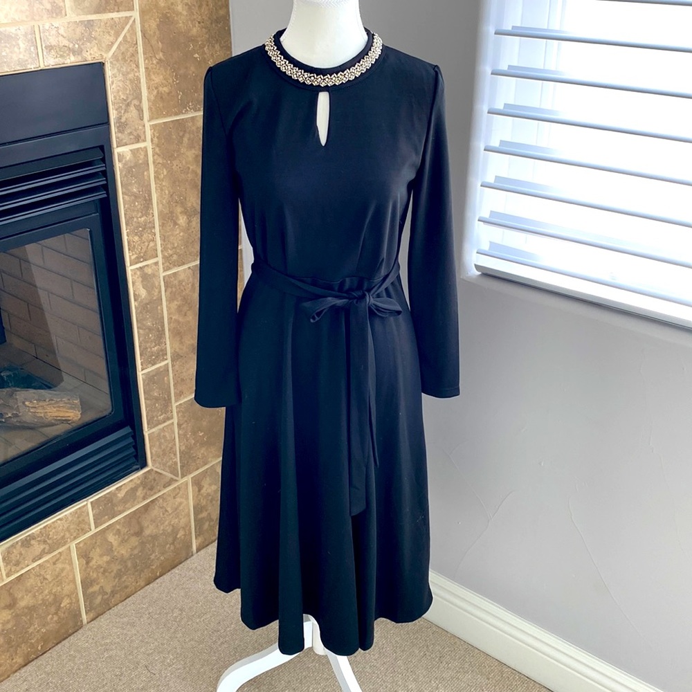 Classic evening dress - black cocktail dress, size Small